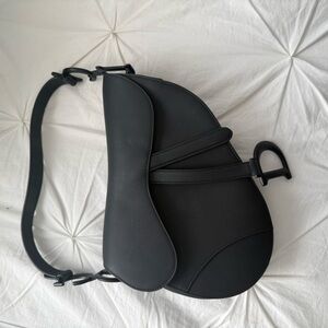 Dior Black Saddle Bag